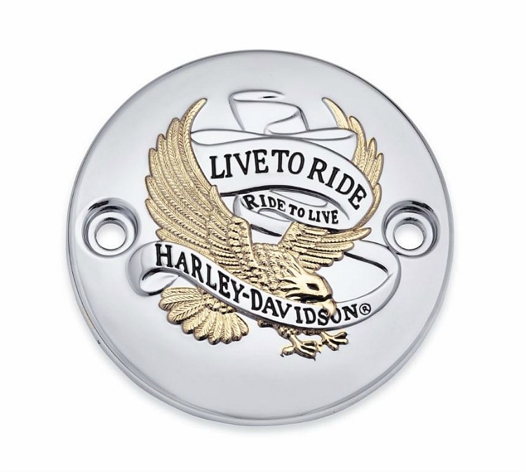 Harley Davidson Live To Ride Timer Cover Gold 32585-90T