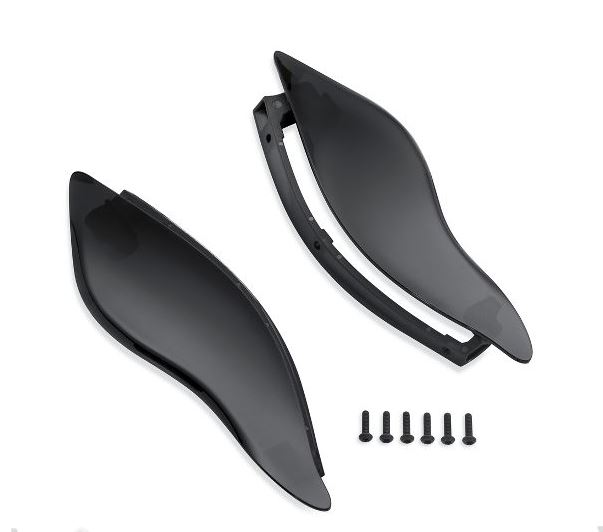YHMTIVTU Upper Fairing Air Deflectors Side Wing Windshield Fit for Harley Touring Electra Street Tri Glide CVO 1996-2013 Smoke 