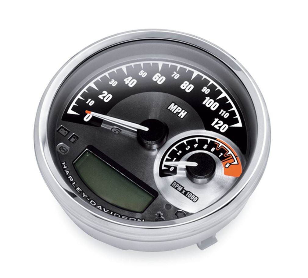 7477411D COMBINATION DIGITAL SPEEDOANALOG TACH HarleyDavidson