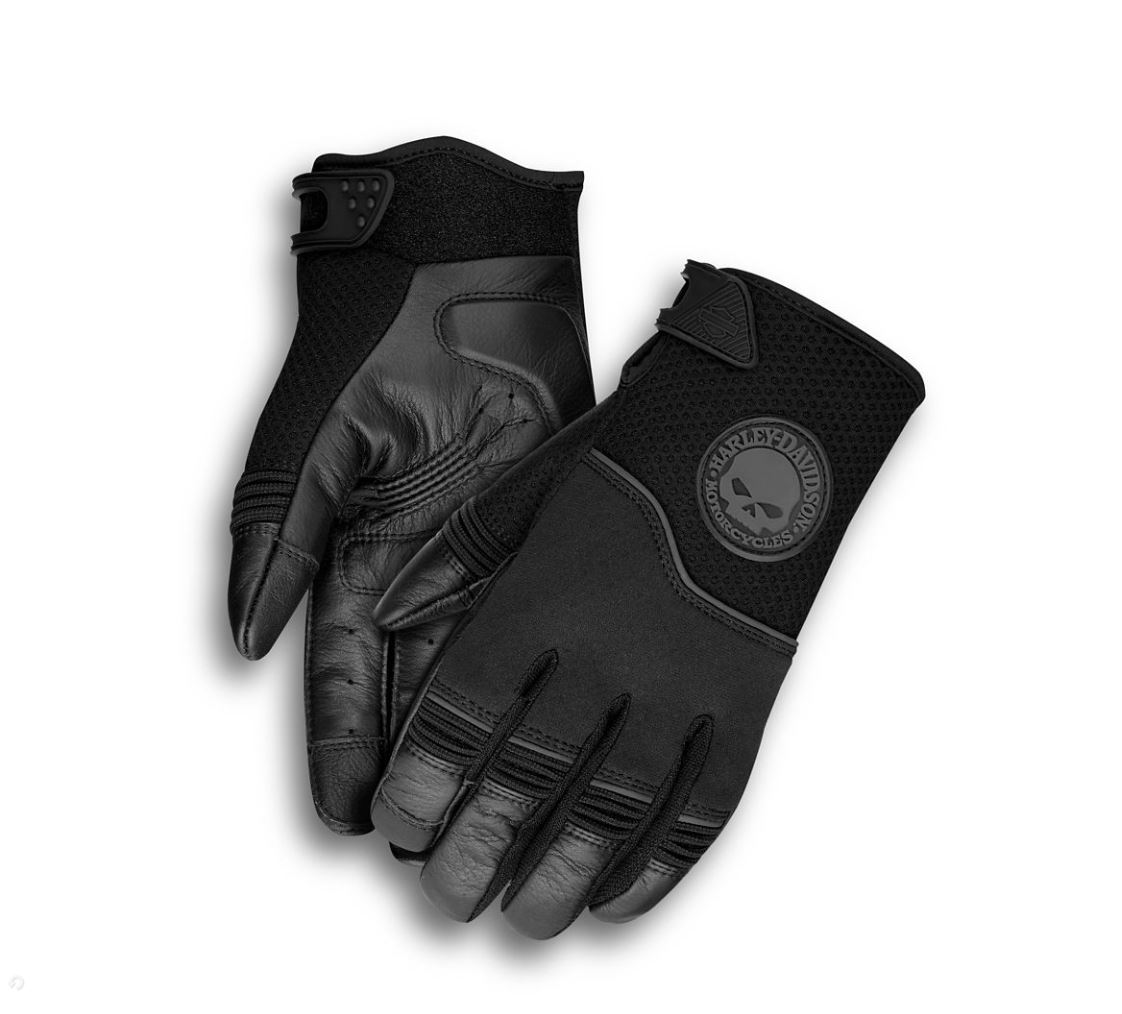 Mitaines Harley-Davidson Removable Pad Fingerless gants Taille XL-Noir 